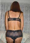 Black Lace Tanga Panties