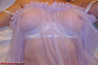 Sheer lavender babydoll nightie