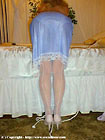 nylon half-slips, stockings, garters, heels